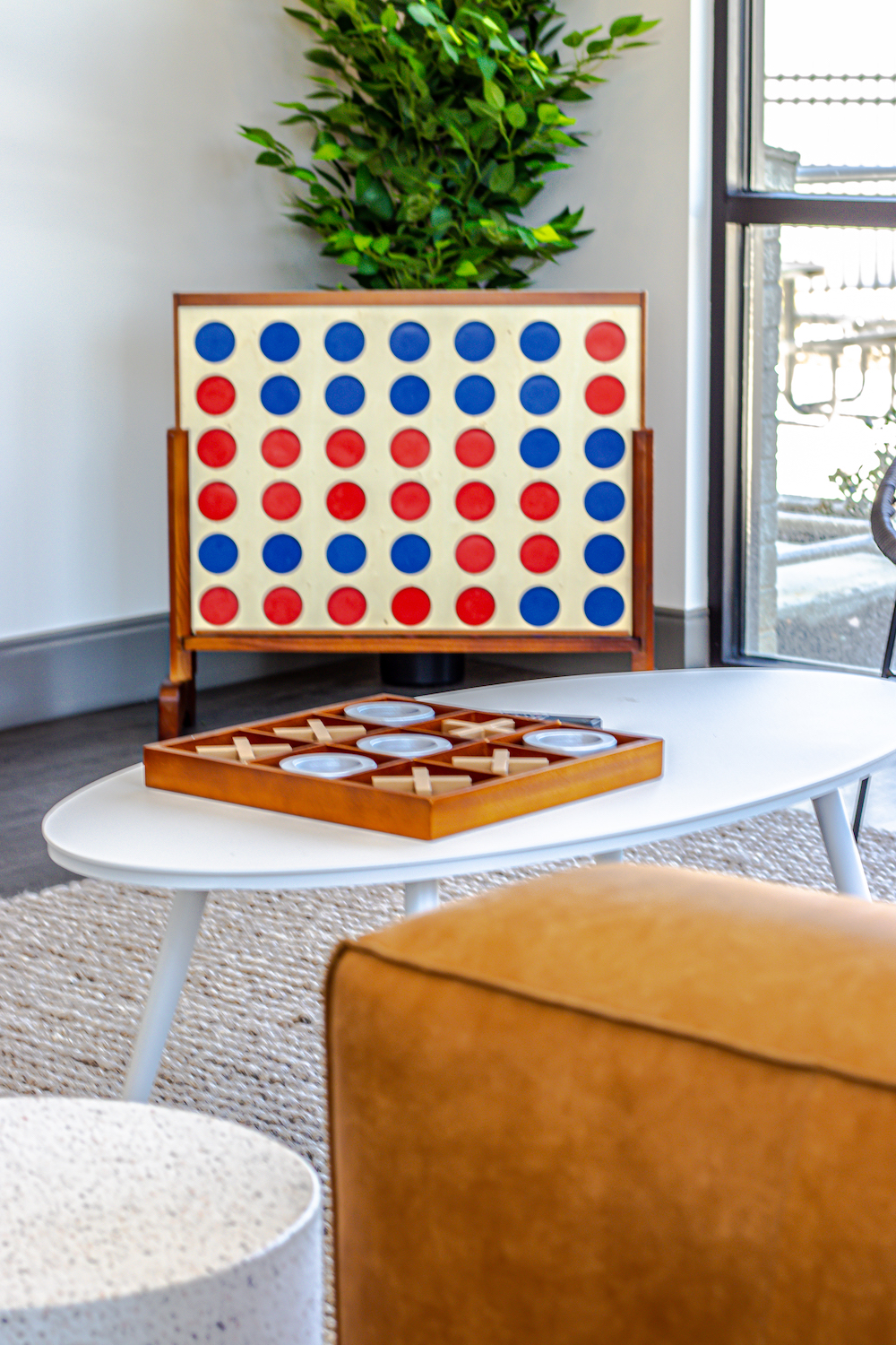 connect four set in community area